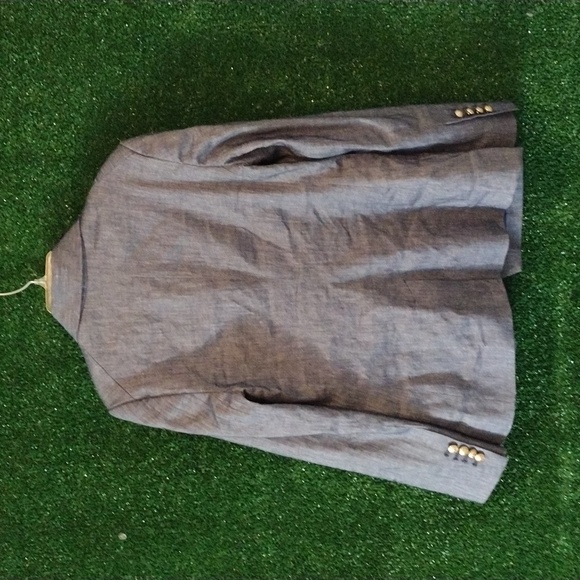 Express Blue Blazer with Gray Accents - Picture 3 of 4